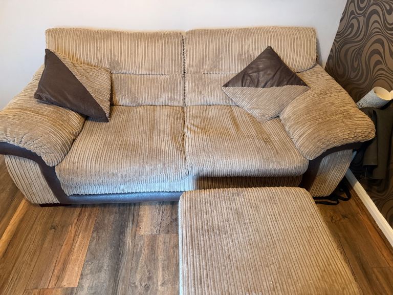 Sofa bed & footstool 