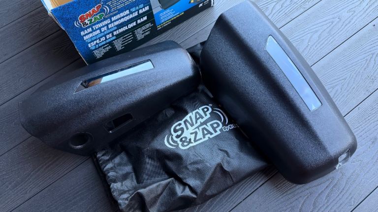 K Source Fit System 80730 Snap & Zap Custom Towing Mirror Pair for Ram pickup trucks