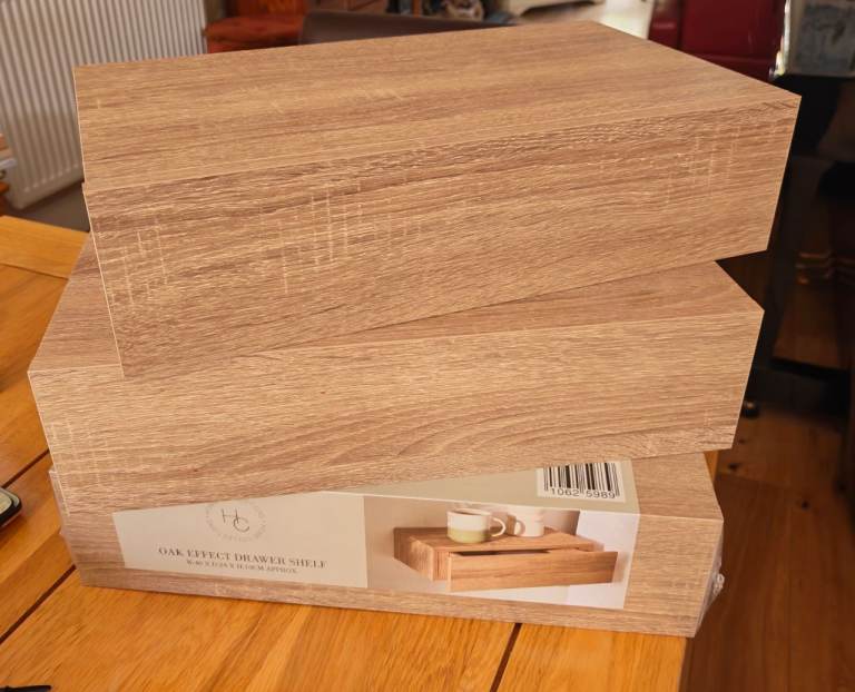 oak effect drawer shelf 40x24x10