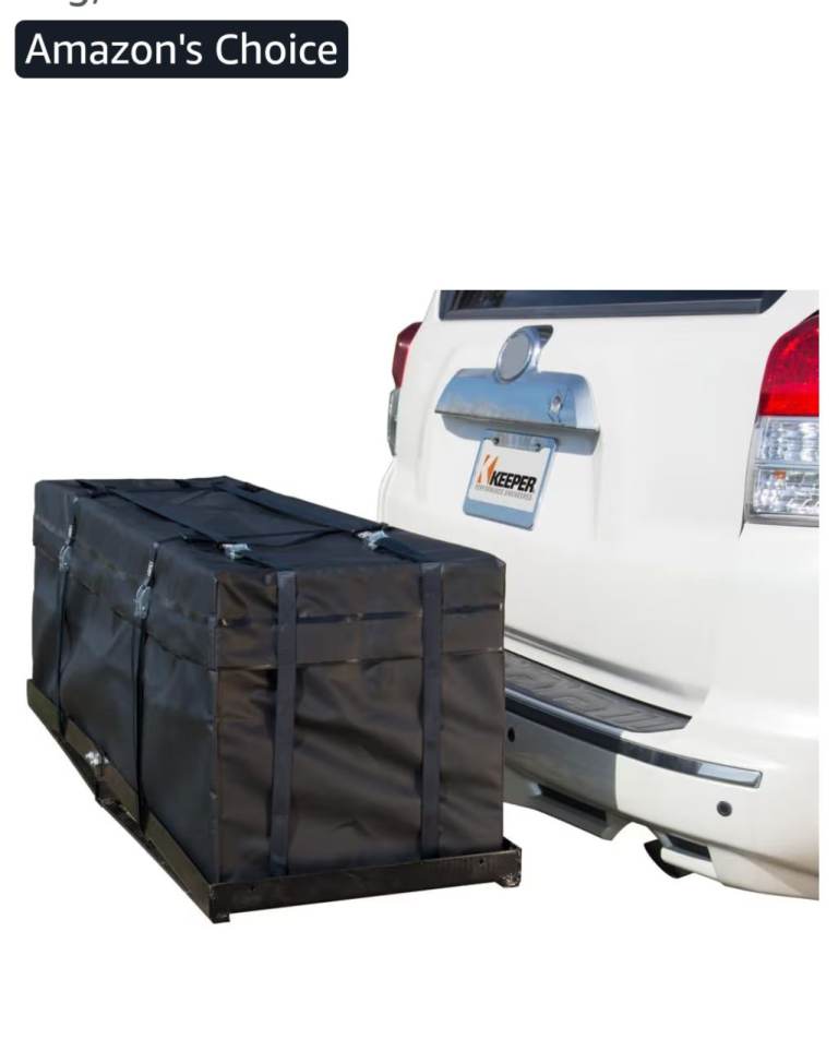 Storage bag for rear carrier