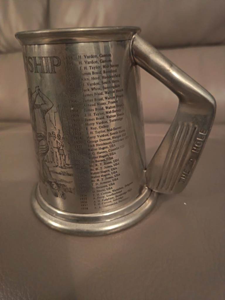 "THE OPEN CHAMPIONSHIP"PEWTER TANKER.
