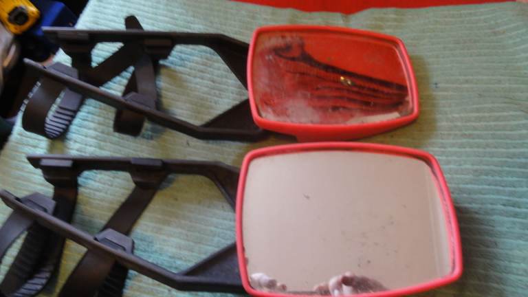 2 X CARAVAN TOWING MIRRORS ORANGE