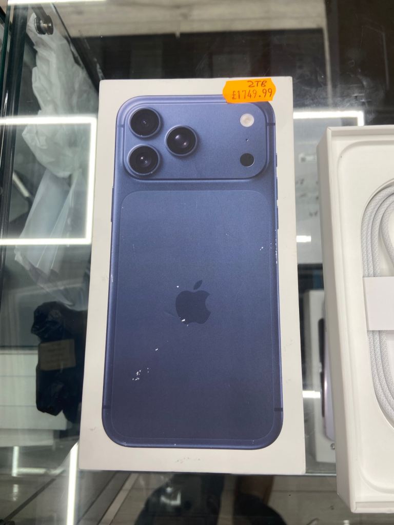 Available at shop!! Brand new!!Apple iPhone 17 pro max blue!! 2TB!! 