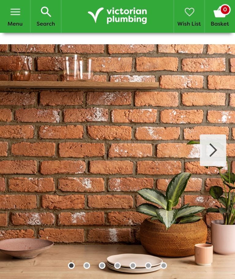 Rustic finish brick tile 8m2……smoke free home