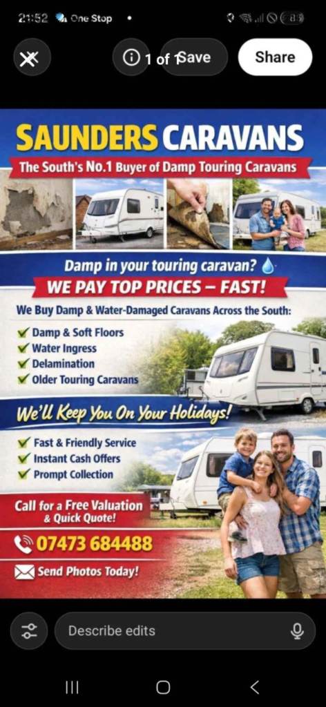 Touring caravan wanted
