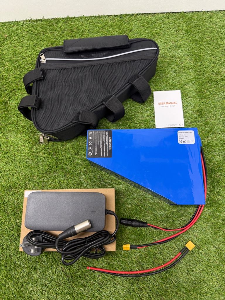 52v 28ah Triangle Li-ion Ebike Battery Electric Bike with 3a charger Soft Case 