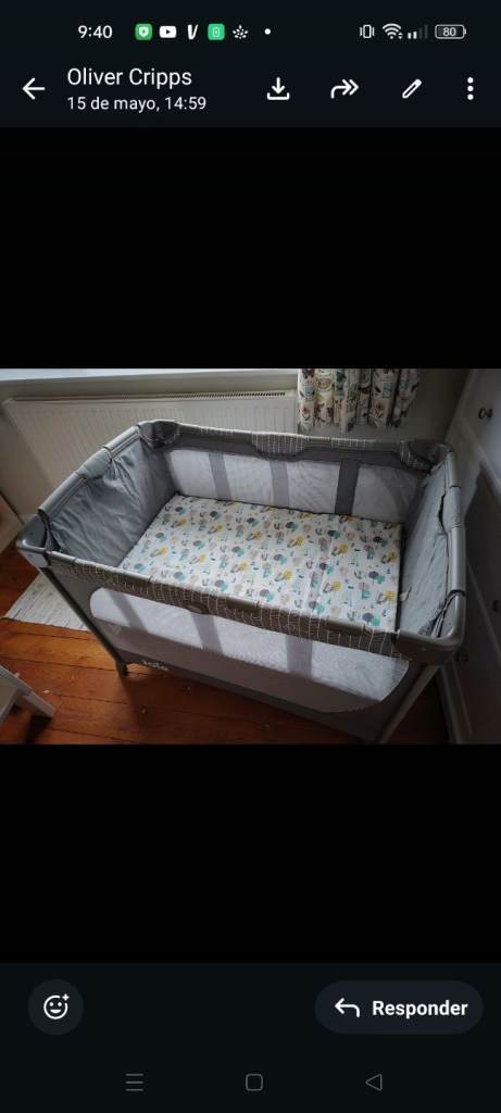 Joie commuter travel cot 