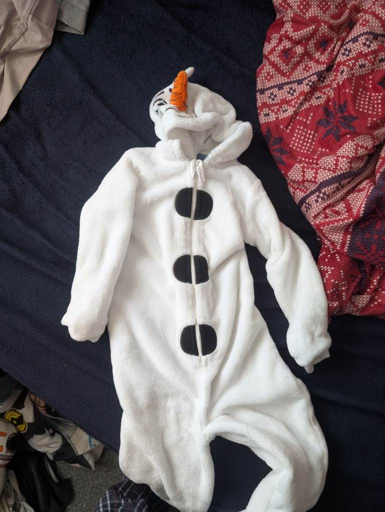 M and s Olaf frozen onesie 