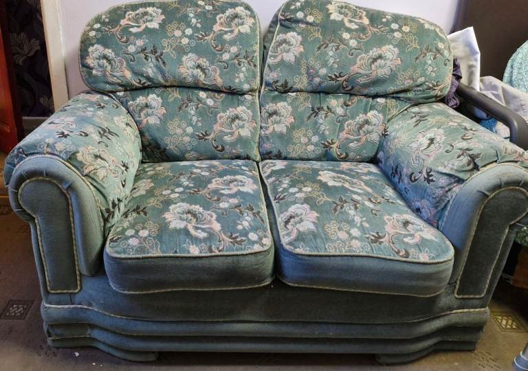Green sofa