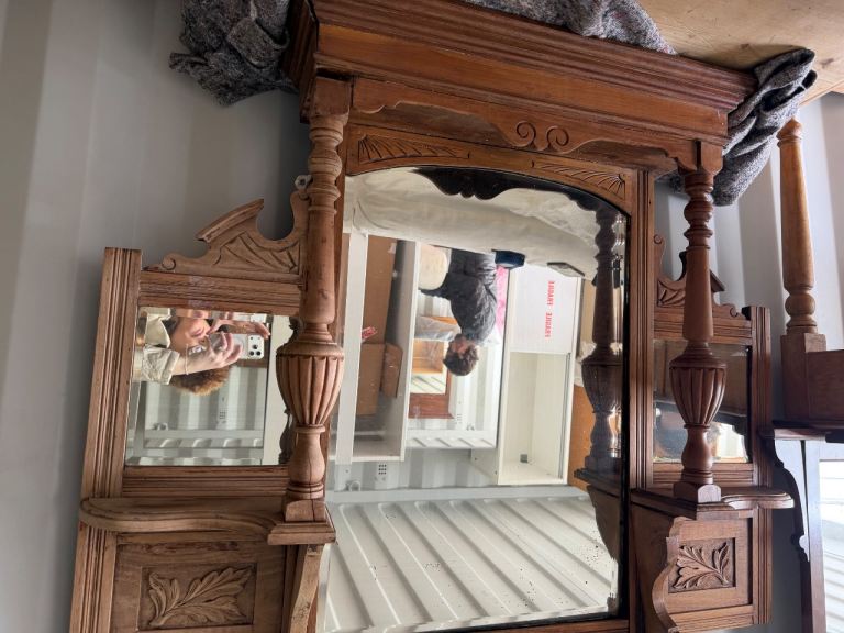 Victorian Style Fireplace Overmantel Mirror