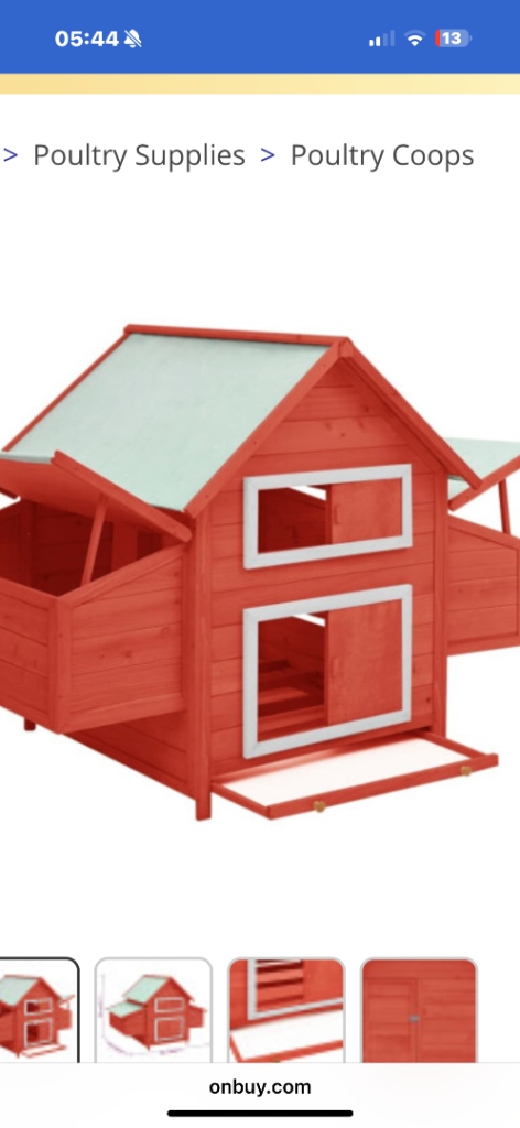 Hens wooden larg house 