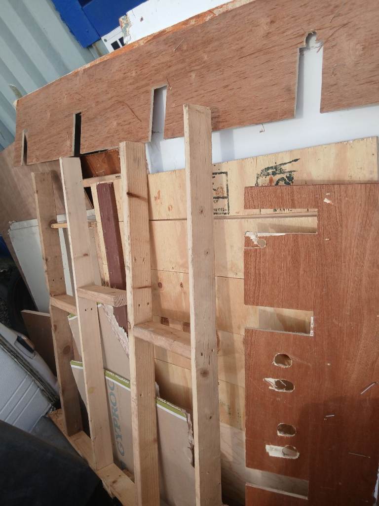 Mixed Wood and Plywood Sheets – Fair Condition