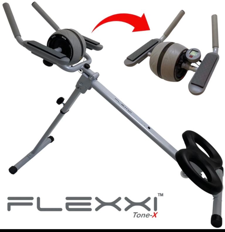 FLEXXI Tone-X 2 in 1 DUAL  Abdominal Trainer Roller 10% OFF Code GYMGENIENEWUK