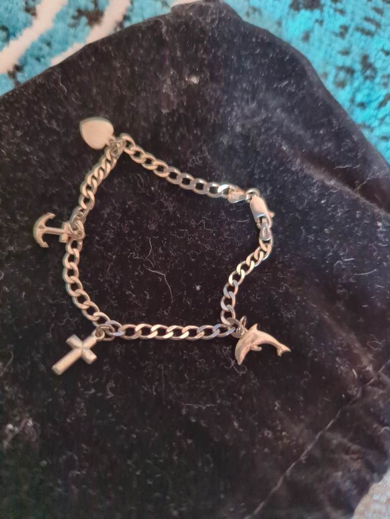 Sterling silver Charm bracelet 