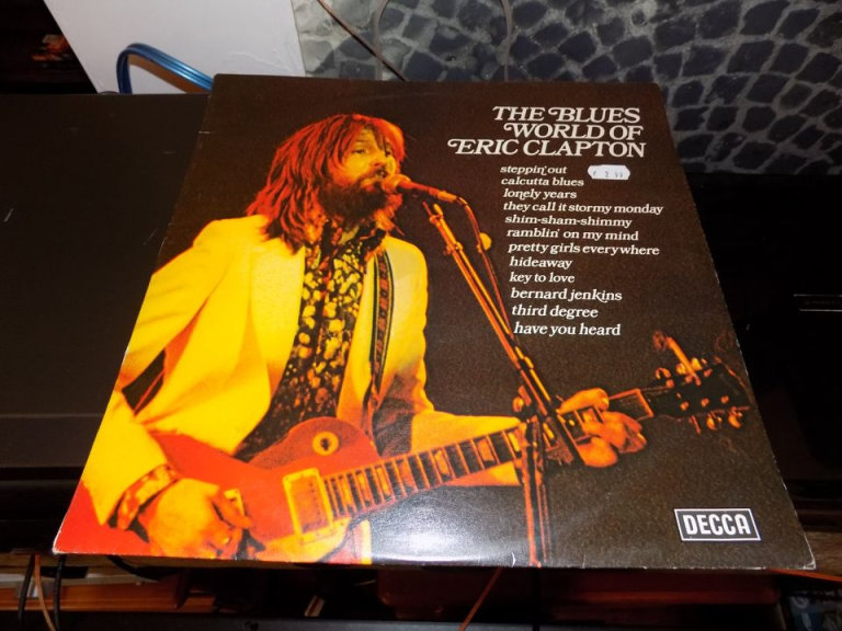 Very rare ‘The Blues World of Eric Clapton’ LP. Decca Records. Nice Condition!