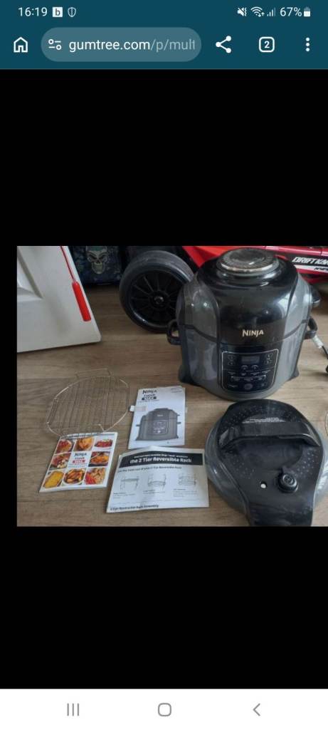 Ninja Foodi Multi-Cooker – Black, Good Condition