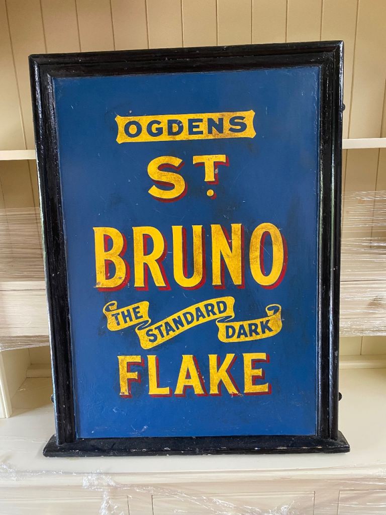 VINTAGE/ANTIQUE WOODEN ADVERTISING SIGN GREAT CONDITION ,NICE SIZE ,FREE LOCAL DELIVERY