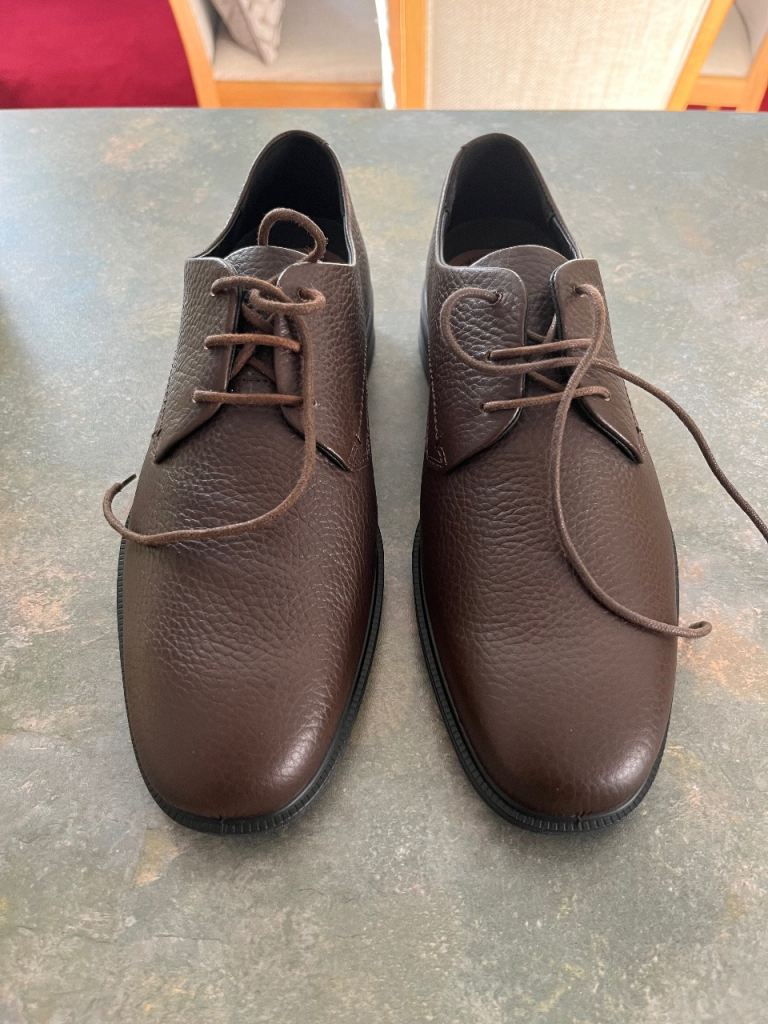 New Hotter men’s brown grain leather shoes size 7