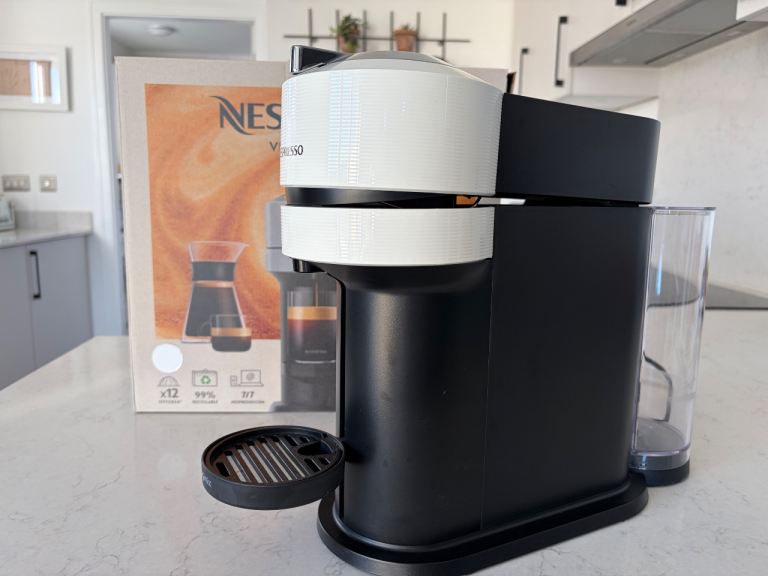 Nespresso Vertuo Coffee Machine by Magimix - White. Like new, barely used