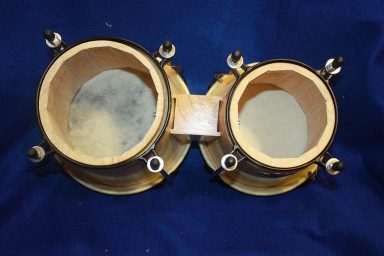 CP (Cosmic Percussion by LP) Bongos Natural Varnished 6in + 7in + Carry Bag ~ £40 ono