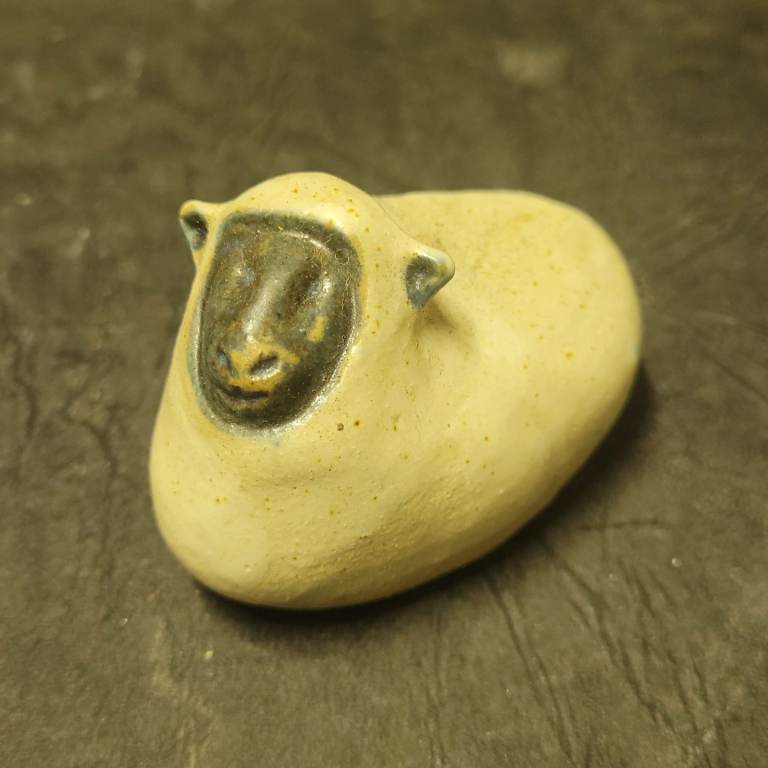 Tremar Studio Pottery  Sheep 7cm Figurine Ornament Cornwall (i)