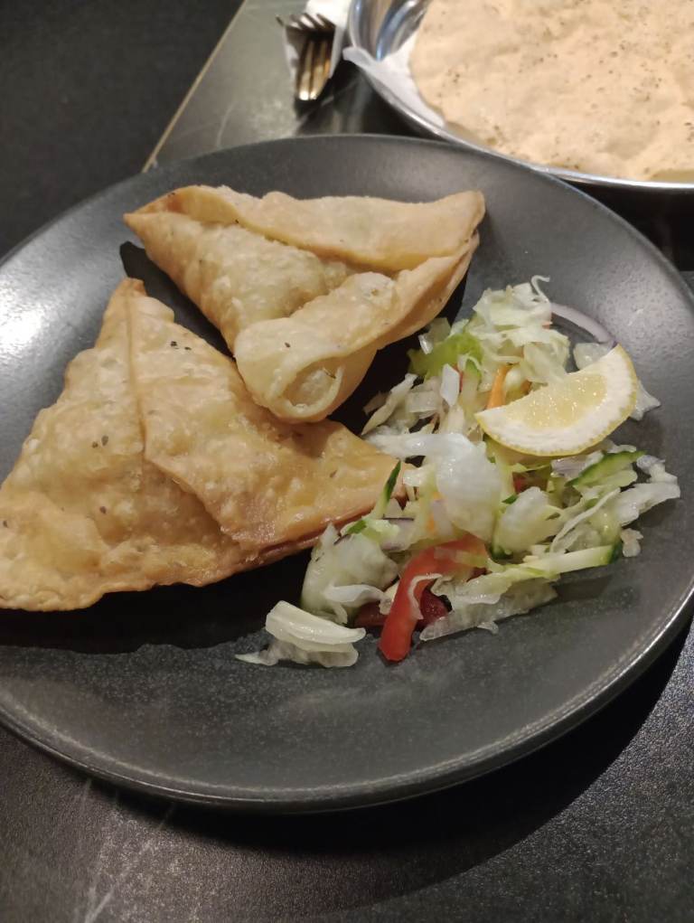 image for 50 meat samosas and vegetable for sale 