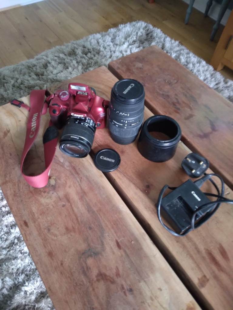 Canon EOS 1100D Digital Camera with Lenses and Charger