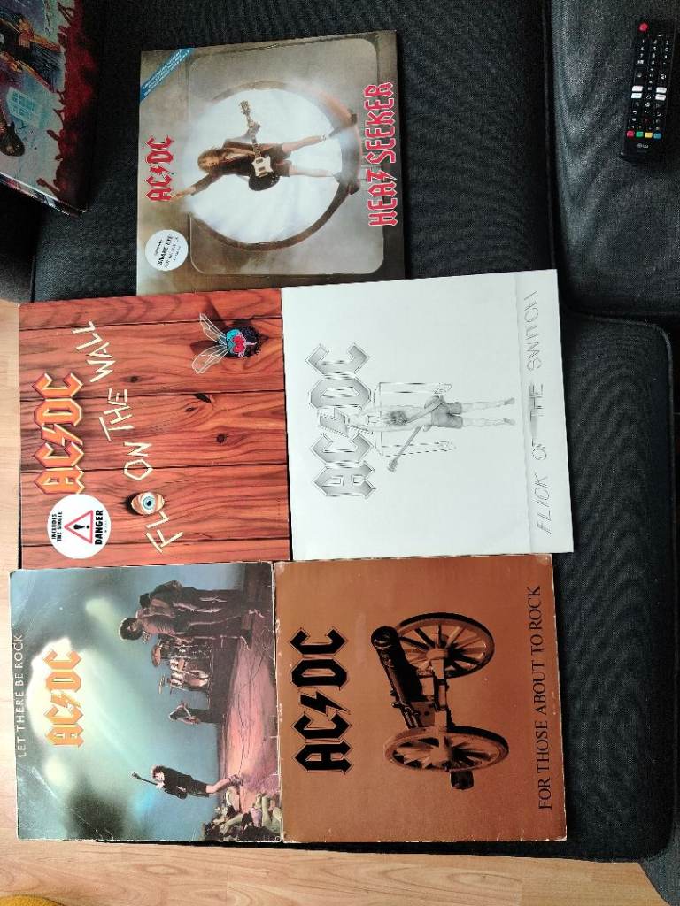 Ac/dc and marillion vinyl