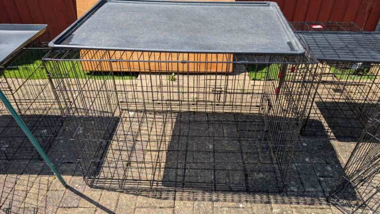 42" Extra Large Double Door Dog Crate | Folding | 107 x 72 x 77cm