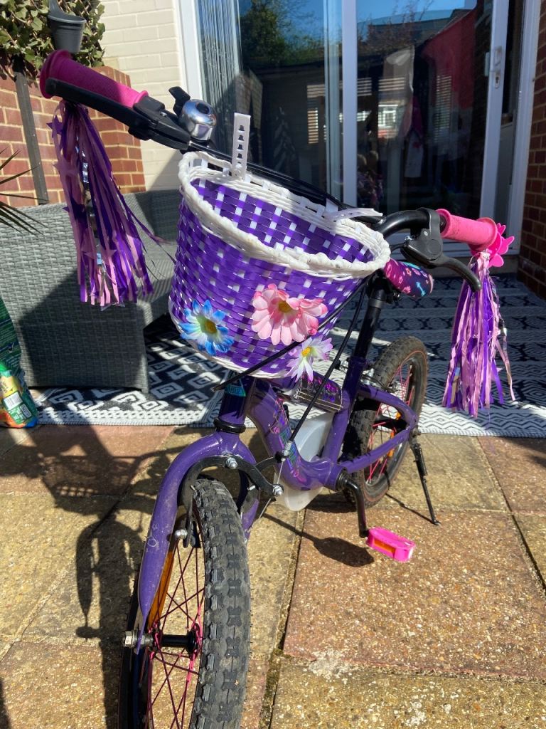 Kids 16 inch bike with basket