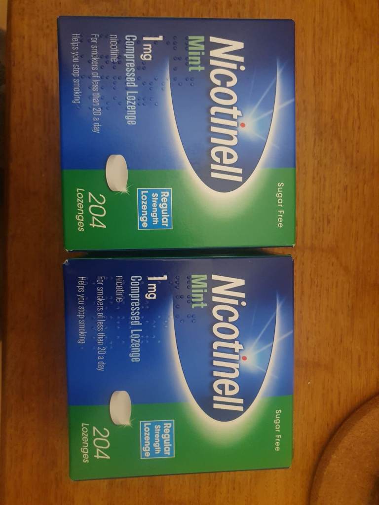 image for Nicotinell mint 2 packs x 204 lozenges 1mg
