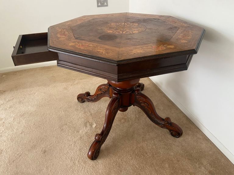 Beautiful mahogany marquetry centre table, £209.00 for Sale