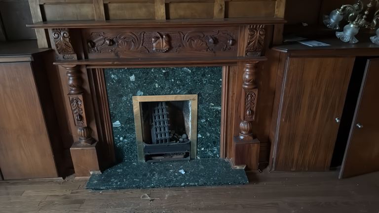 Used fire place and surround with radiator cover to match