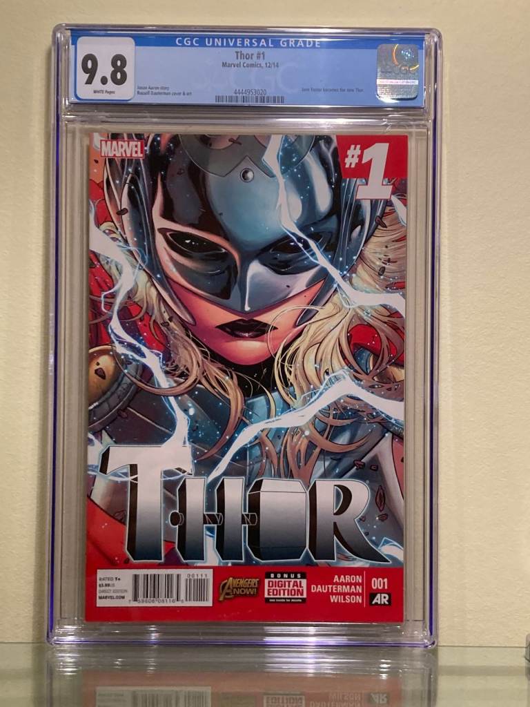 Thor 1 (2014) – Marvel Comics key classic Jane Foster cover - CBCS 9.6 NMMT  