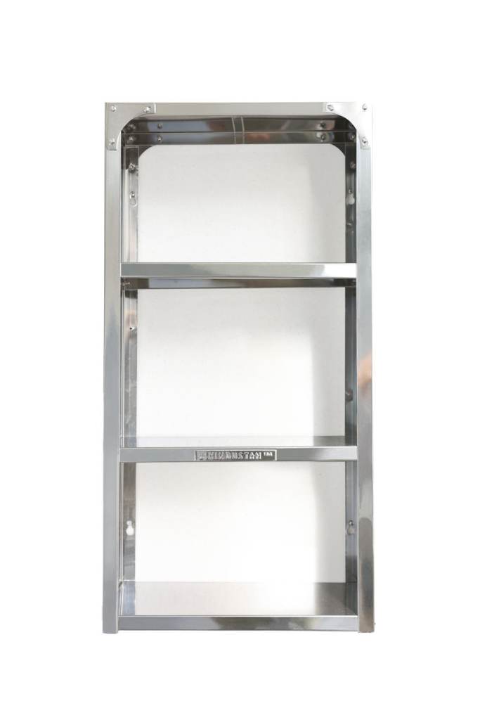 Metal Bookshelf with Three Shelves NEW - MUMBAI