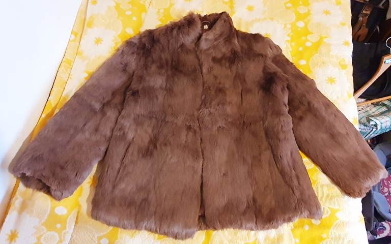 Soft Real Rabbit Fur Jacket.