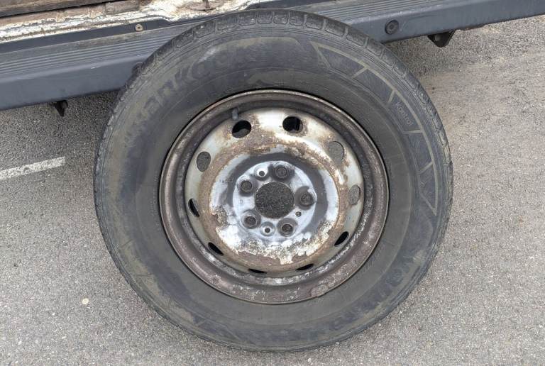 215x70x15 Van Wheel & Tyre, 5 Bolt Boxer, Relay, Ducato, Movano, etc. 2.5 - 3mm Tread.