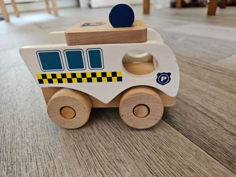 Wooden Police Car 