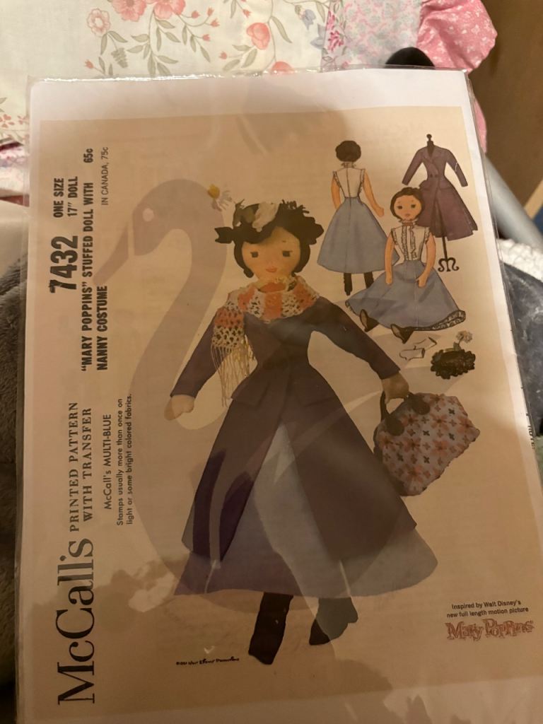 Mary Poppins printed pattern 