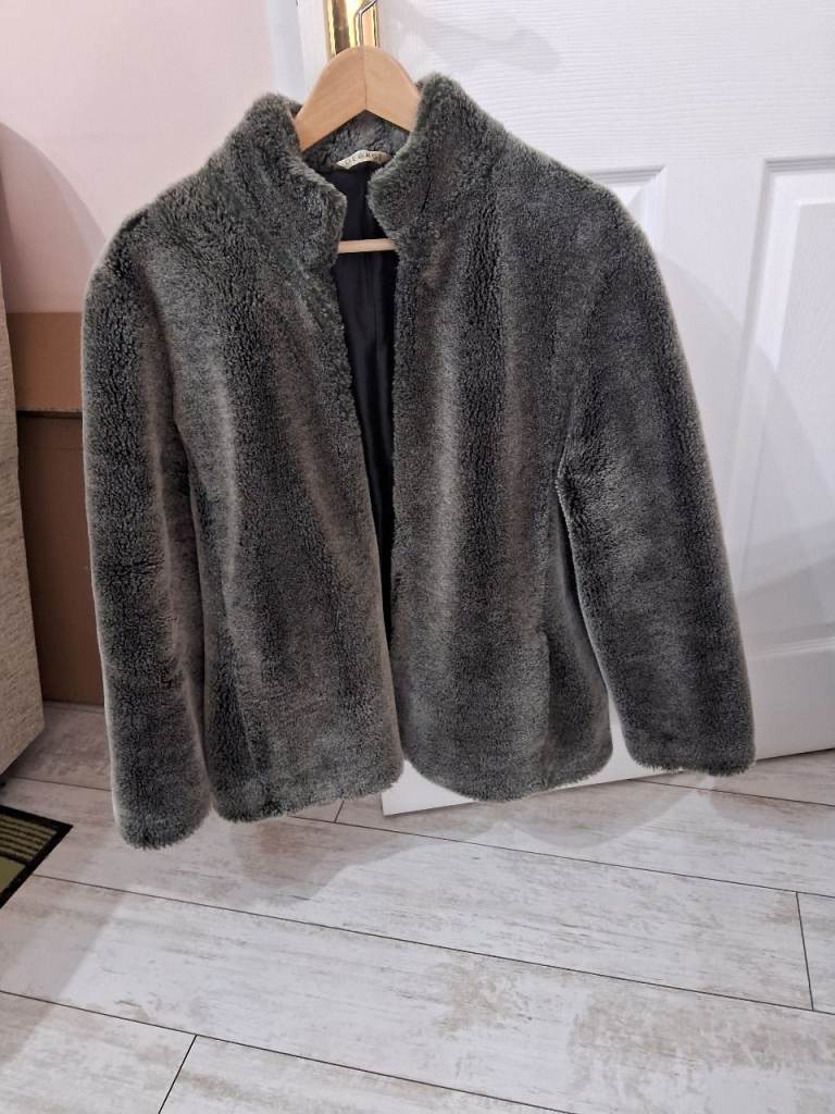 image for Grey Faux Fur Jacket 