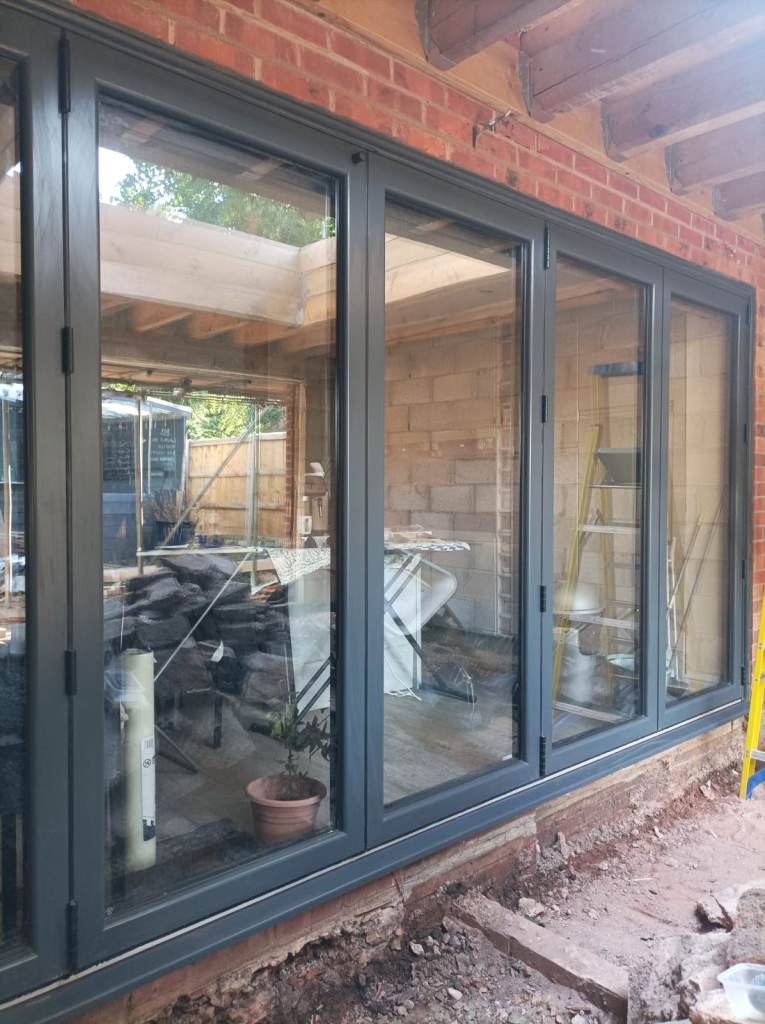 5 panel bi folding doors. 