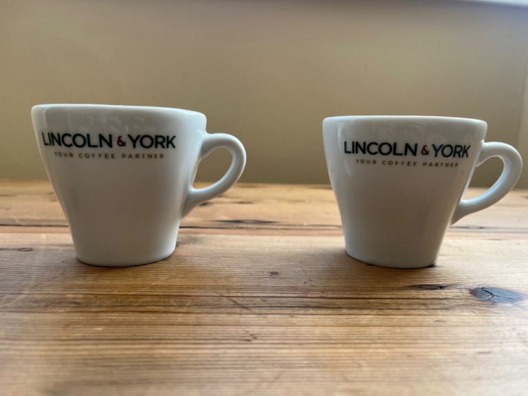Lincoln & York Espresso Cup x2
