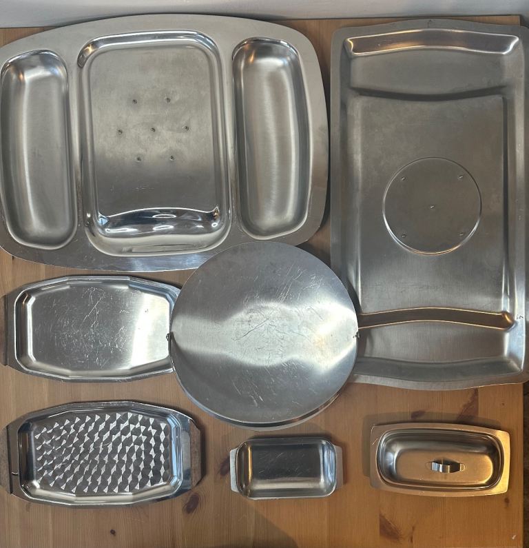 Vintage stainless steel kitchenware bundle – Viners & Cavalier pieces