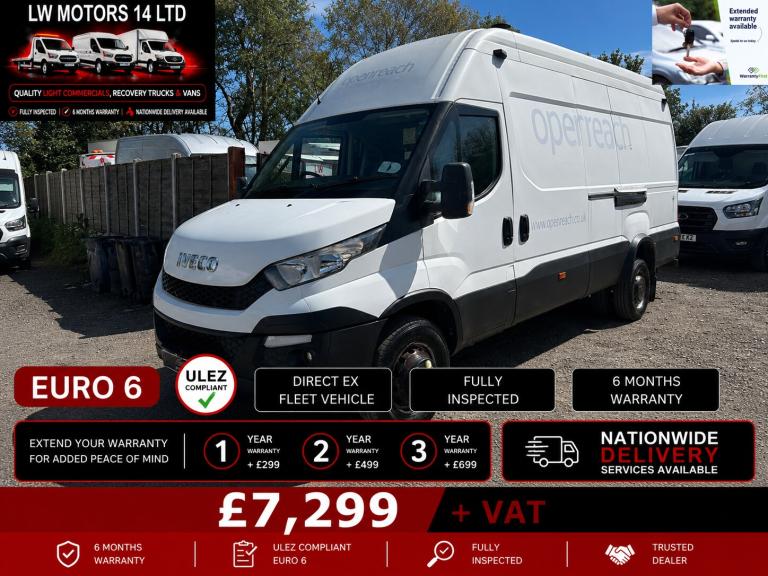 IVECO DAILY 70C17 EXLWB EX HI ROOF MOBILE WORKSHOP 2015 15 REG REG EURO 6
