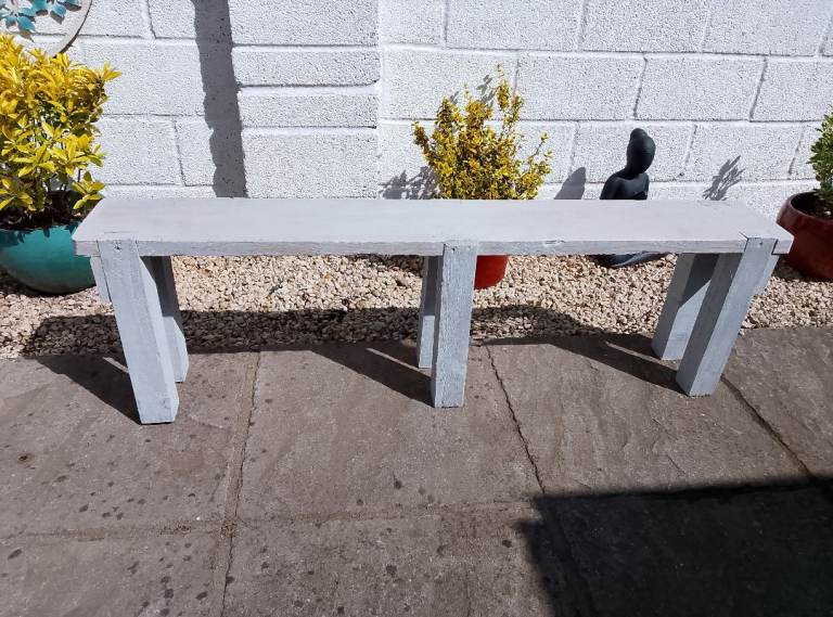 Garden Bench seat Reclaimed scaffolding board Wood