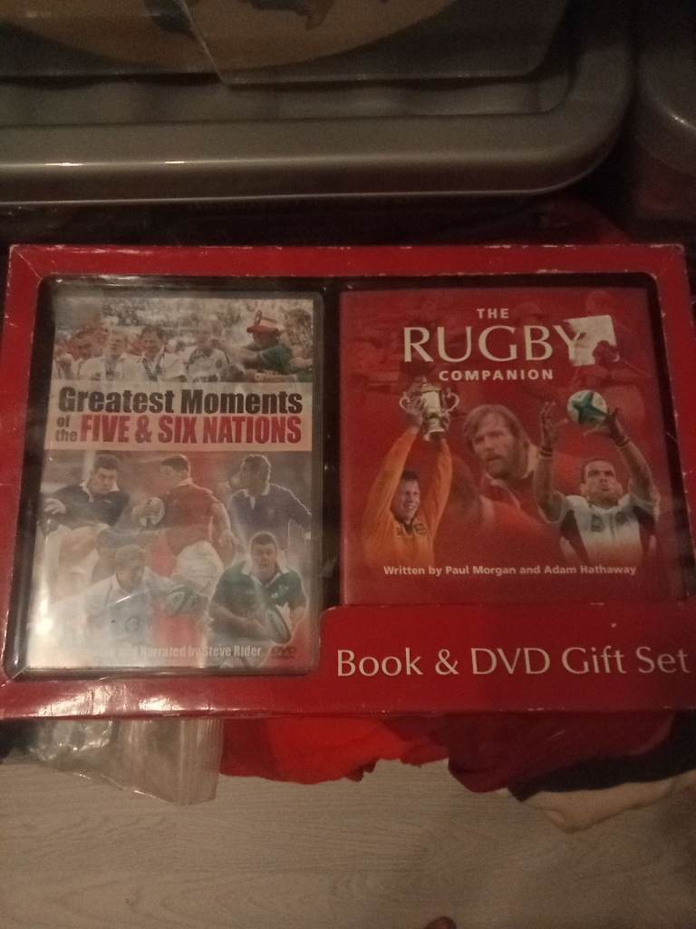 Book and dvd gift set rugby five and six nations greatest moments 