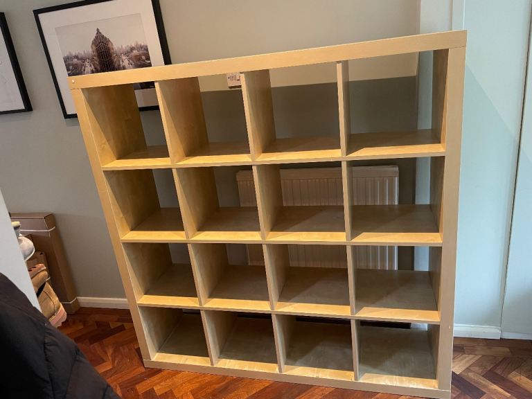 IKEA Kallax wooden shelving