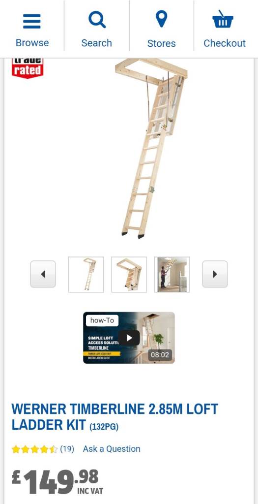 Loft ladder and hatch