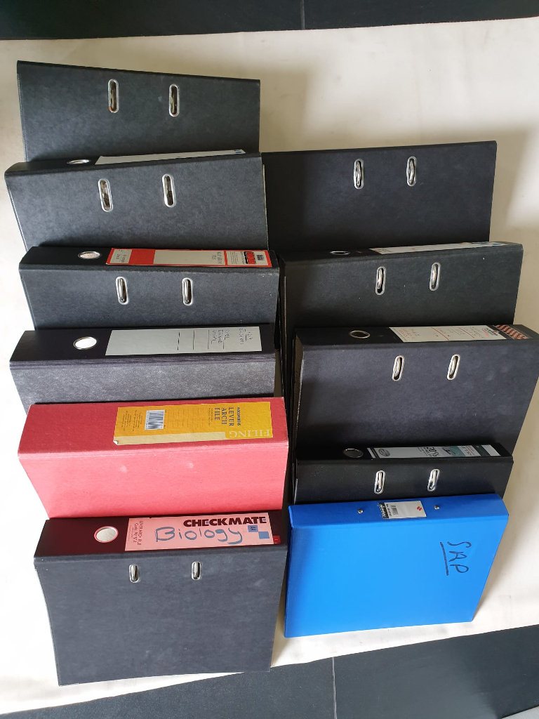 11 x A5 Lever Arch Folders