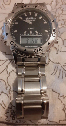 Time Tech Gents Quartz Analogue / Digital Chronograph Watch